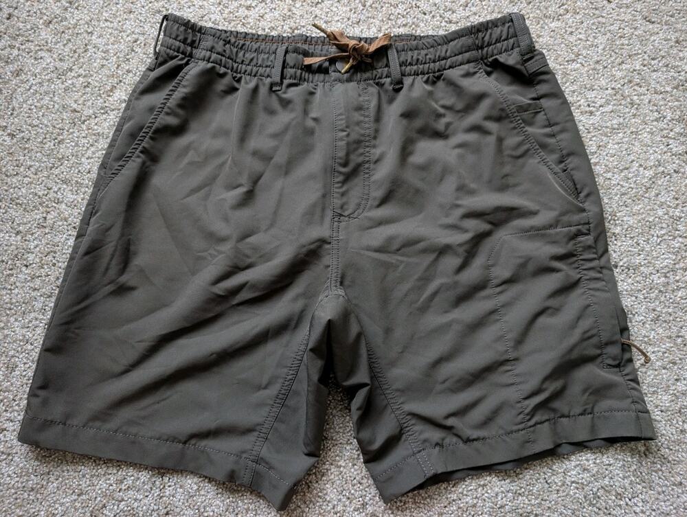 Wren Men's Shorts Size 34 Gray Brown Hiking Athletic Drawstring Casual Inseam 7